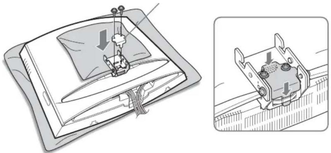 SONY SUW210 - Fixez le support de fixation © au support de fixation Ⓑ selon l'angle souhaité. - 3