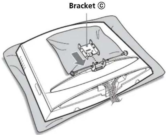 SONY SUW210 - Attach bracket © of the desired angle to bracket Ⓑ. - 1