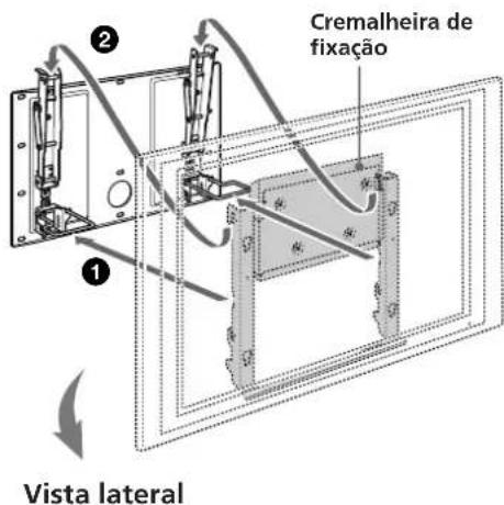 SONY SUPW3M - Instalar a Cremalheira de fixação (com o televisor) na Placa. - 1
