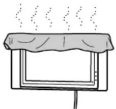 SONY SUPW3M - Non ostruire la presa di ventilazione del televisore. - 1