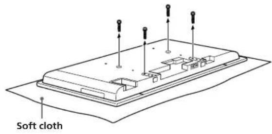 SONY SUPW3M - Remove four screws on the rear side of the TV. - 1