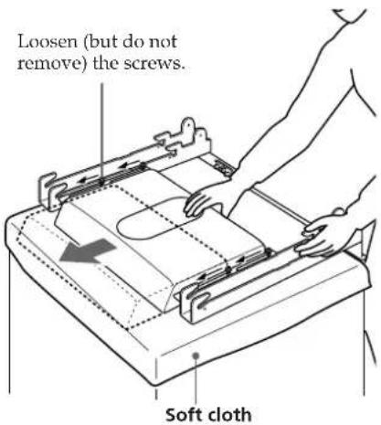 SONY SUPW3M - Change the position of the woofer speaker. - 1