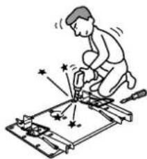 SONY SUPW3M - Do not disassemble or make alterations to the parts of the Wall-Mount Bracket. - 1