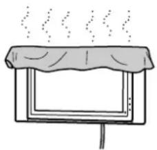 SONY SUPW3M - Do not cover the ventilation hole of the TV. - 1
