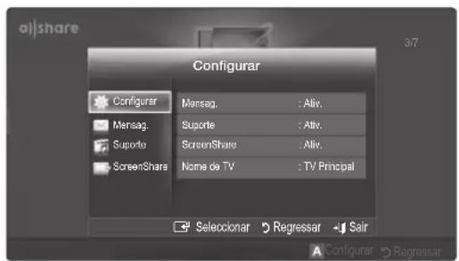 SAMSUNG LE40C750R2Z - Configuração - 1