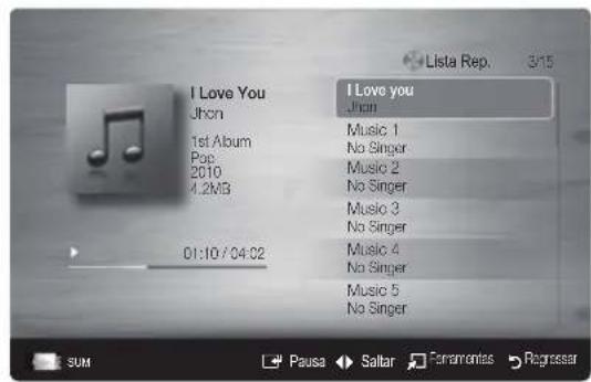 SAMSUNG LE40C750R2Z - Reproduzir música - 1