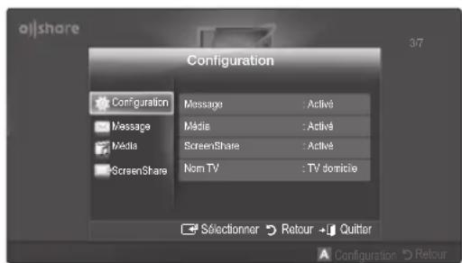 SAMSUNG LE40C750R2Z - Configuration - 1