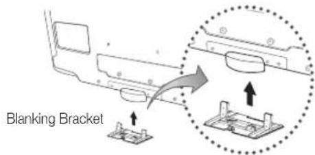 SAMSUNG LE40C750R2Z - Assembling the Blanking Bracket - 1
