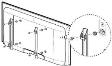 SAMSUNG LE40C750R2Z - Préparation avant l'installation d'un dispositif de fixation murale (téléviseurs de 46 à 55 pouces) - 1