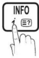 SAMSUNG LE40C750R2Z - Utilisation du bouton INFO (guide now &amp; next) - 1