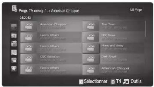 SAMSUNG LE40C750R2Z - Lecture du programme TV enregistré - 1