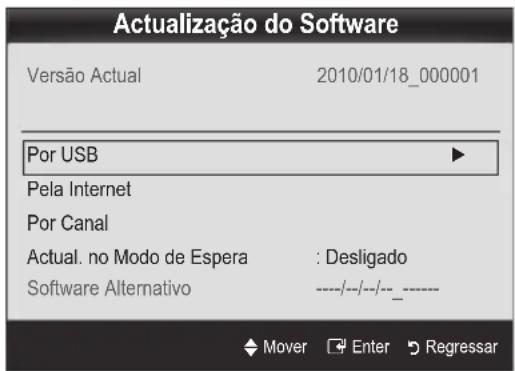 SAMSUNG LE40C750R2Z - Actualização do Software - 1