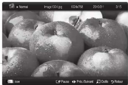 SAMSUNG LE40C750R2Z - Visualisation d'une photo (ou d'un diaporama) - 1