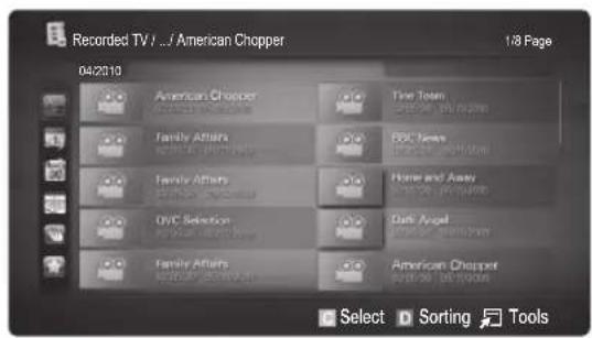SAMSUNG LE40C750R2Z - Playing Recorded TV Programme - 1