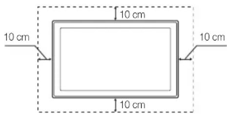 SAMSUNG LE40C750R2Z - Namestitev s stojalom. Namestitev z opremo za pritrditev na steno. - 2