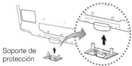 SAMSUNG LE40C750R2Z - Montaje del soporte de proteccion - 1