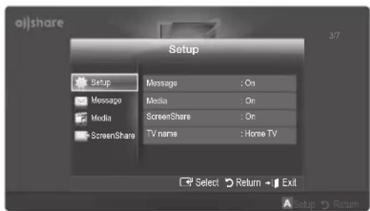 SAMSUNG LE40C750R2Z - Setup - 1