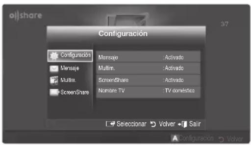 SAMSUNG LE40C750R2Z - Configuración - 1