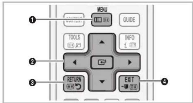 SAMSUNG LE40C750R2Z - Navigation dans les menus - 1
