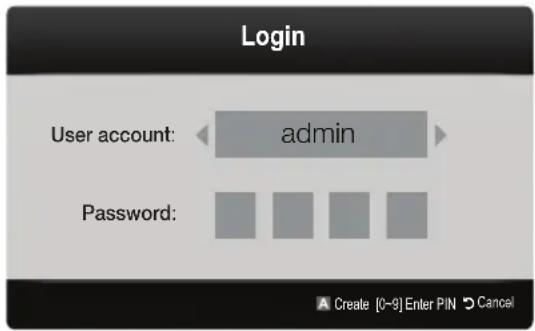 SAMSUNG LE40C750R2Z - Account Login - 1