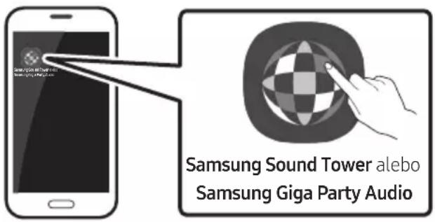 SAMSUNG MXT40 - Spustenie aplikácie Samsung Sound Tower (Giga Party Audio) - 1