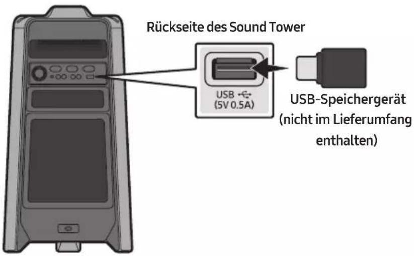 SAMSUNG MXT40 - ANSCHLUSS EINES USB-SPEICHERGERÄTS - 1