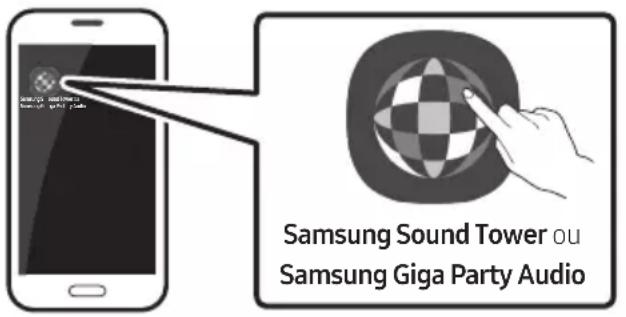 SAMSUNG MXT40 - Lancement de l'application Samsung Sound Tower (Giga Party Audio) - 1