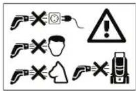 BOSCH Fontus 18V - Explicação dos símbolos no aparelho de jardinagem - 2