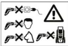BOSCH Fontus 18V - Erläuterung der Symbole auf dem Gartengerät - 3