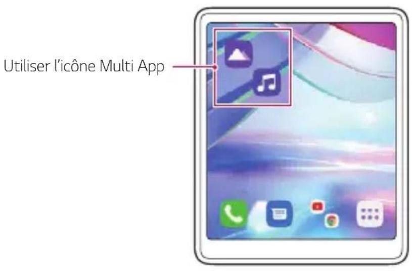 LG Wing - Utiliser multi app - 3