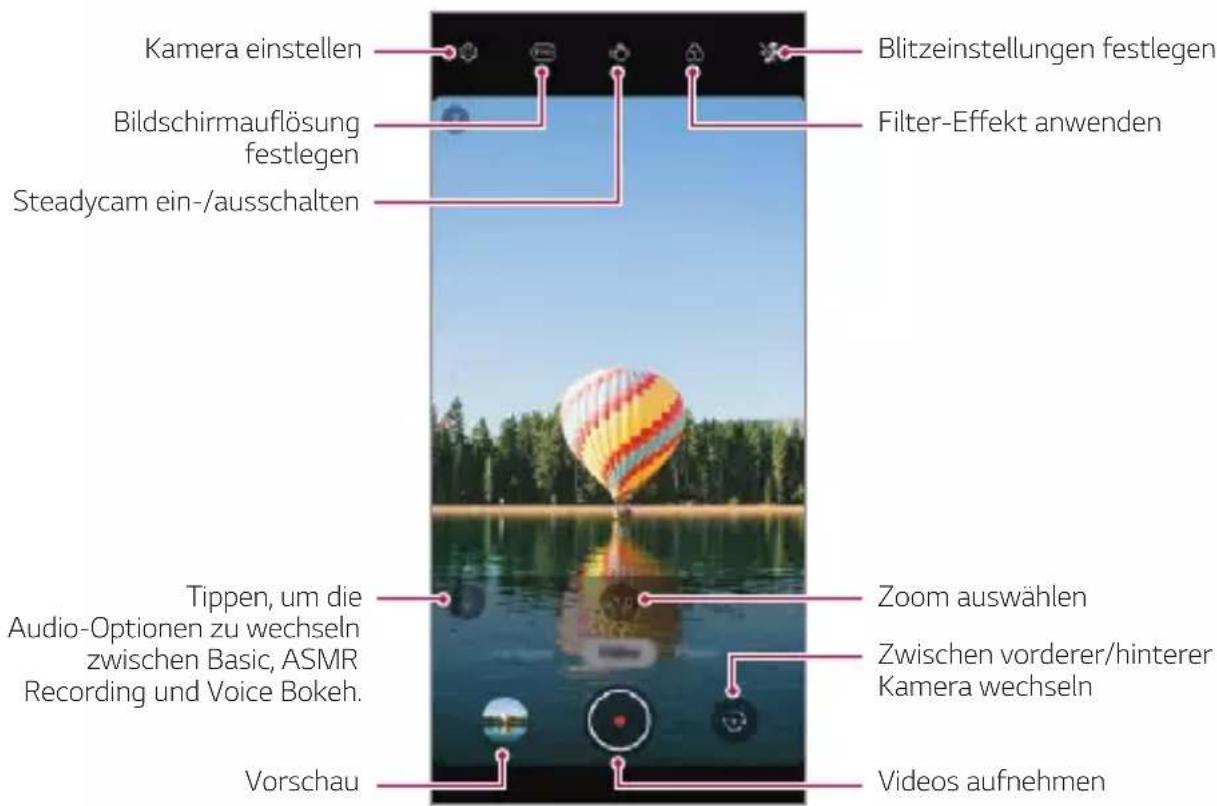 LG Wing - Ein Video aufnehmen - 1