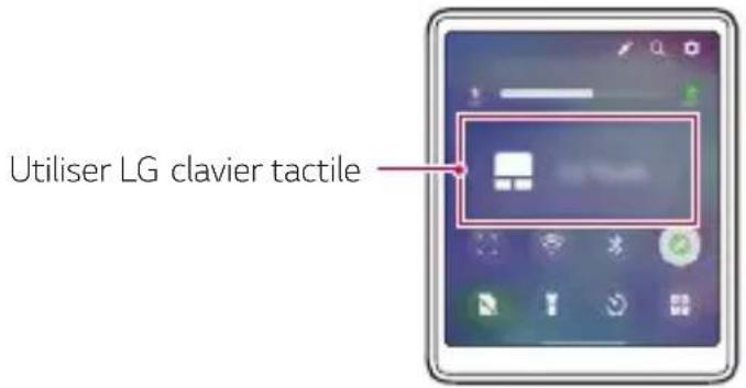 LG Wing - LG clavier tactile - 1
