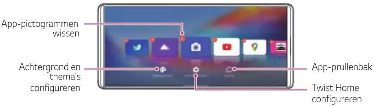LG Wing - Homscreen configureren - 1