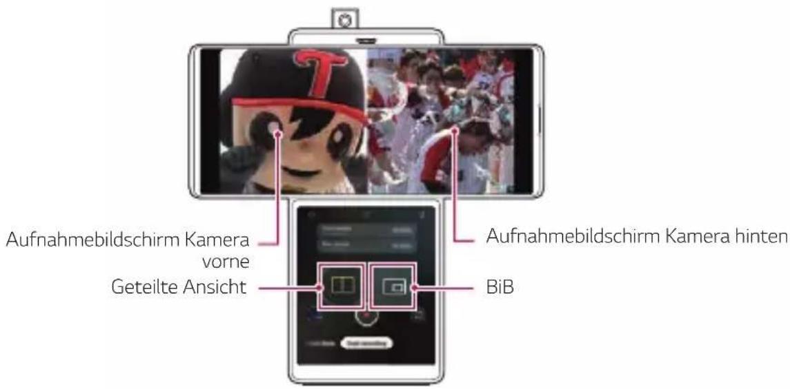 LG Wing - Dual-Kamera-Video aufnehmen - 1