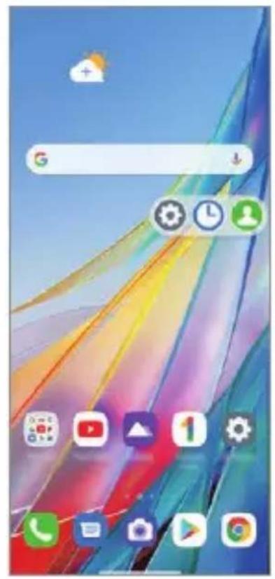 LG Wing - Using the app folder for pop-up windows - 4