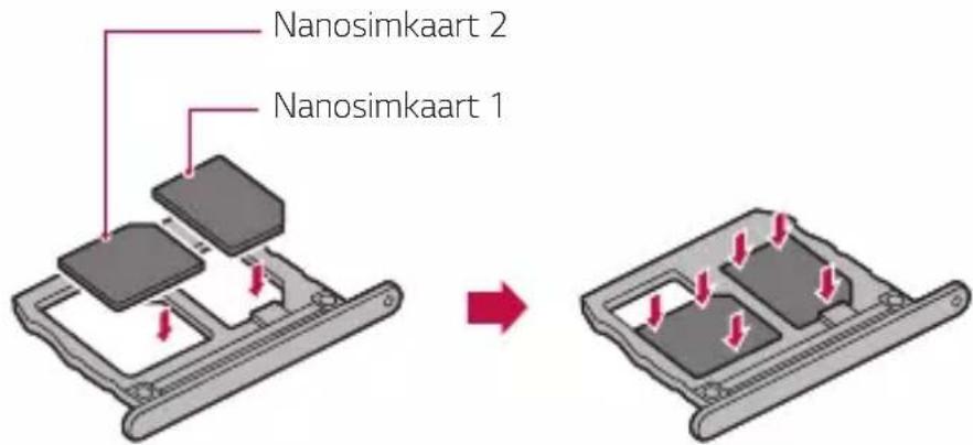 LG Wing - De simkaart installeren - 3