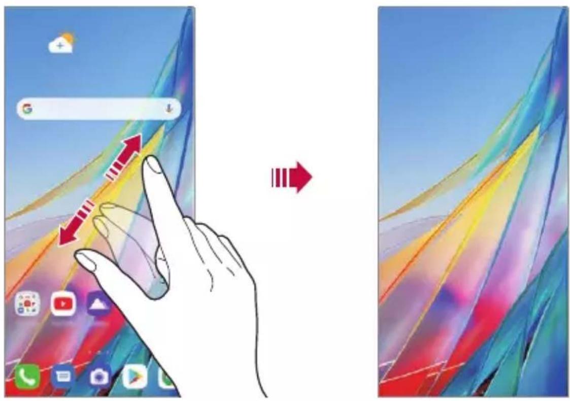 LG Wing - Viewing the background theme - 1