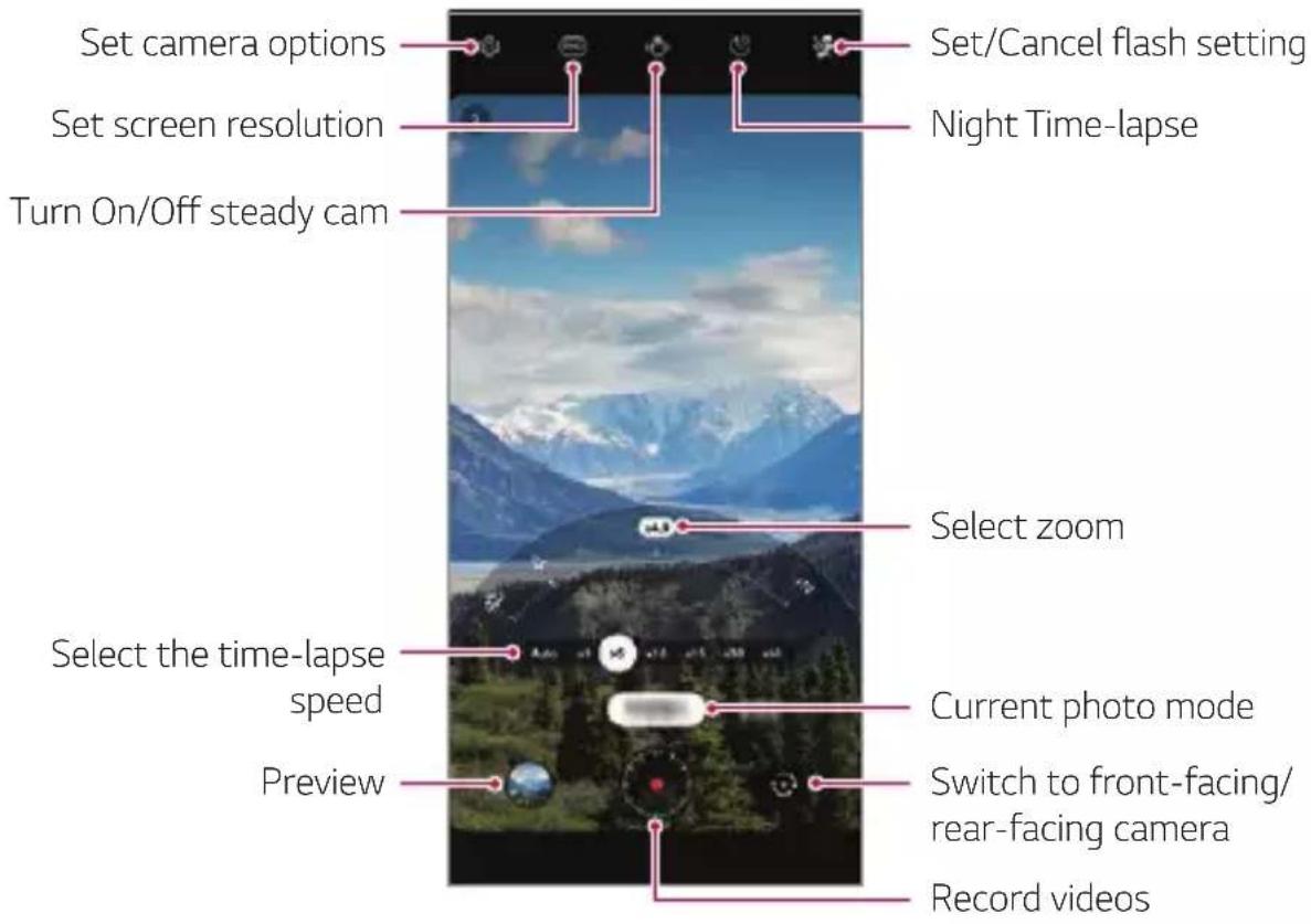 LG Wing - Record Time-lapse videos - 1