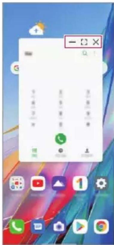 LG Wing - Utiliser la fenêtre pop-up - 1
