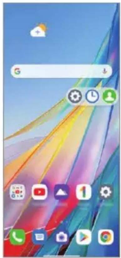 LG Wing - Utiliser le dossier d'applications pour les fenêtres contextuelles - 4