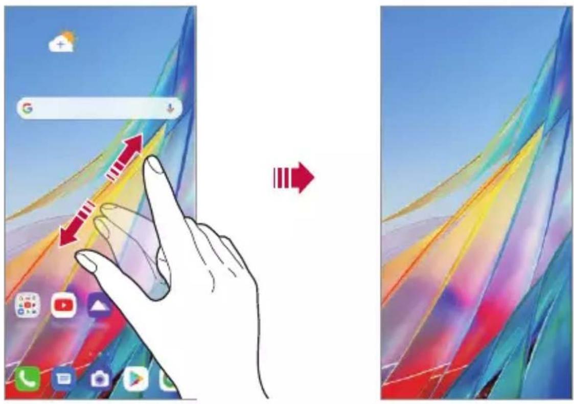 LG Wing - Visualizzazione del tema di sfondo - 1