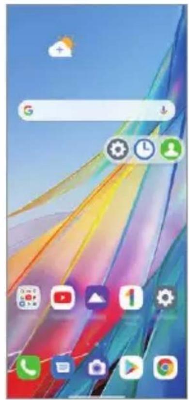 LG Wing - Für Popup-Fenster den App-Ordner verwenden - 4