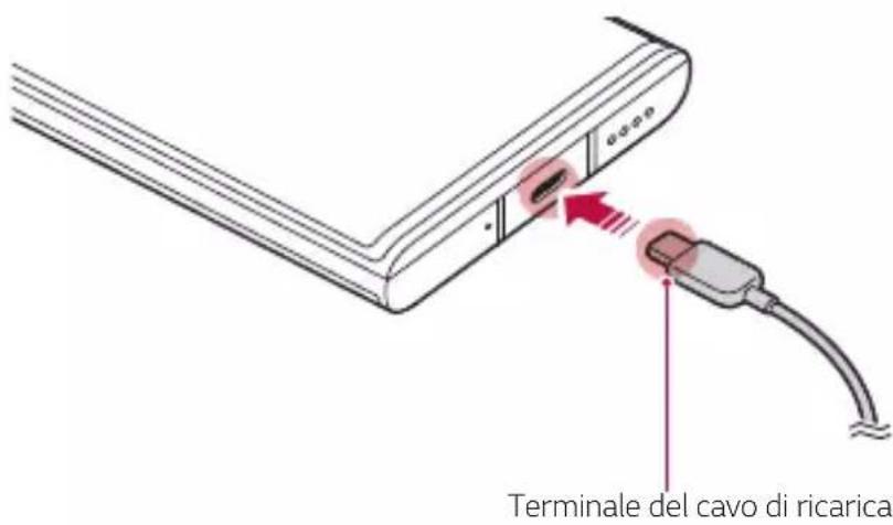 LG Wing - Carica della batteria - 1