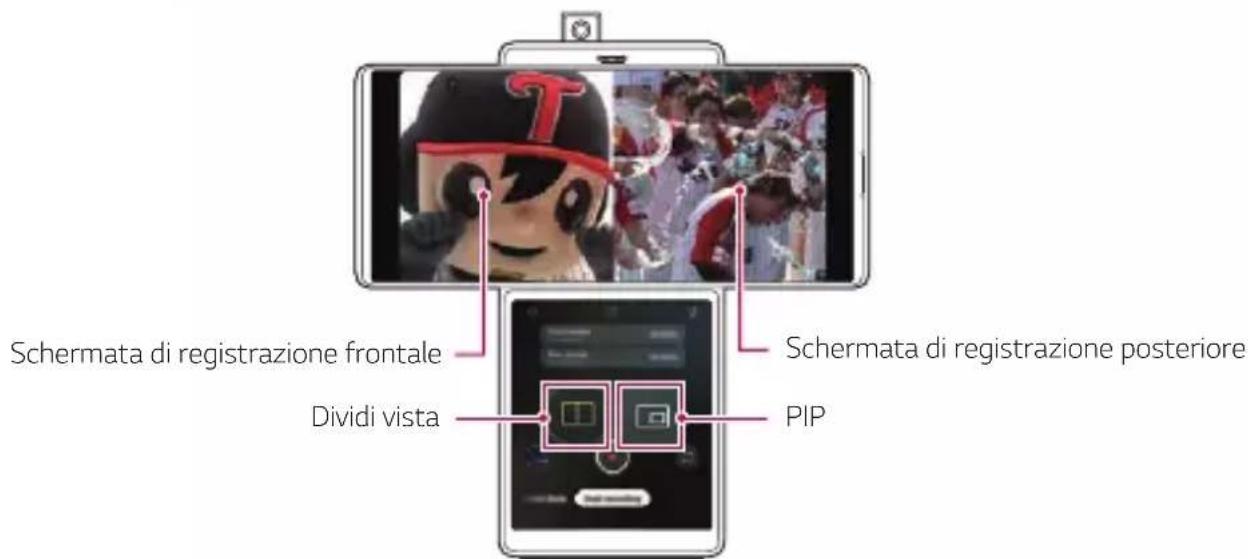 LG Wing - Ripresa di una registrazione video doppia - 1
