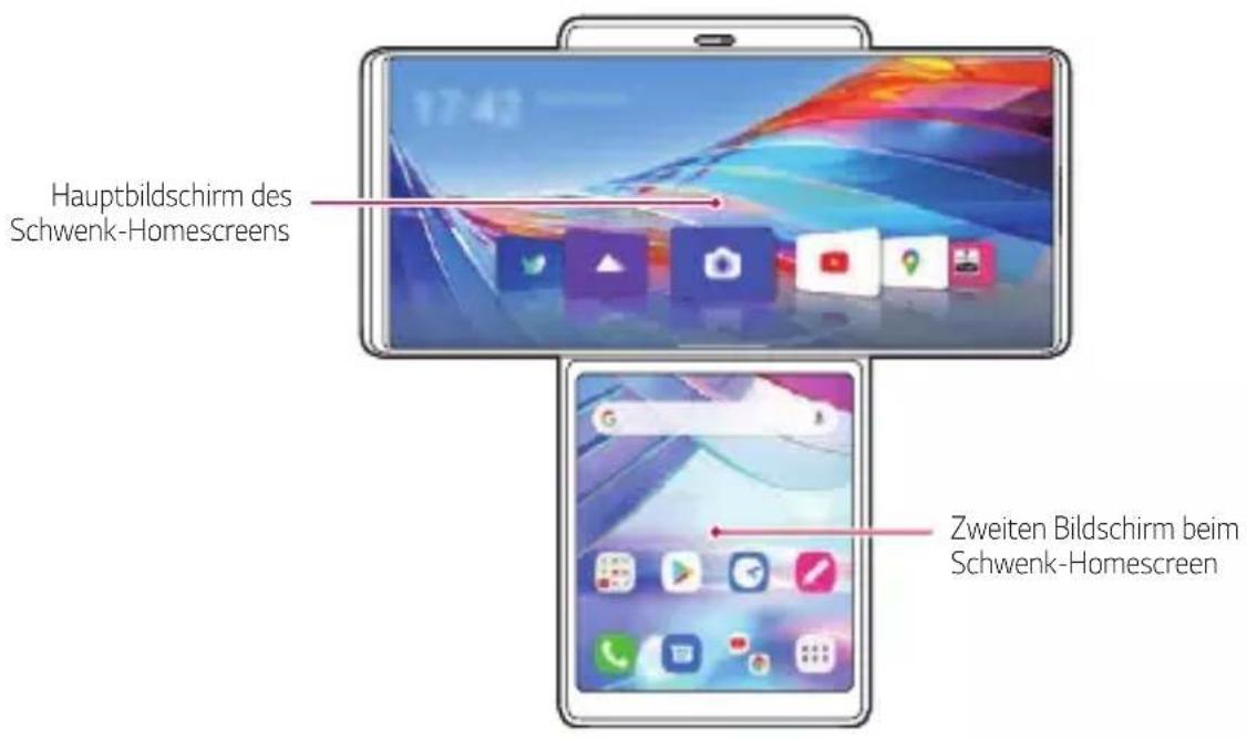 LG Wing - Schwenk-Homescreen - 1