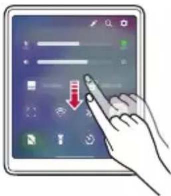 LG Wing - Impostazione rapida dello schermo secondario. - 1