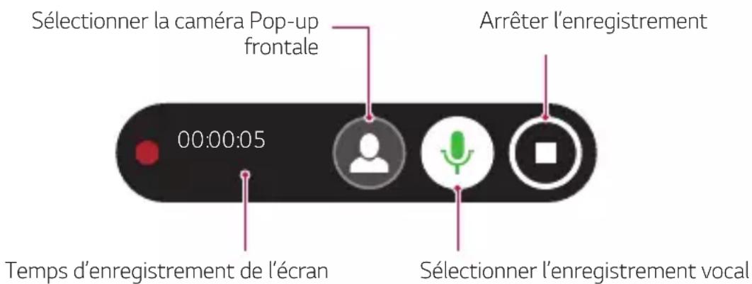 LG Wing - L'enregistrement d'écran - 1