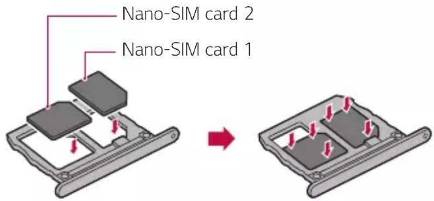 LG Wing - Installing the SIM card - 3