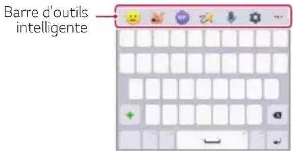 LG Wing - Utilisation de la barre d'outils smart - 1