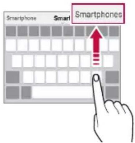LG Wing - Suggesting words - 2